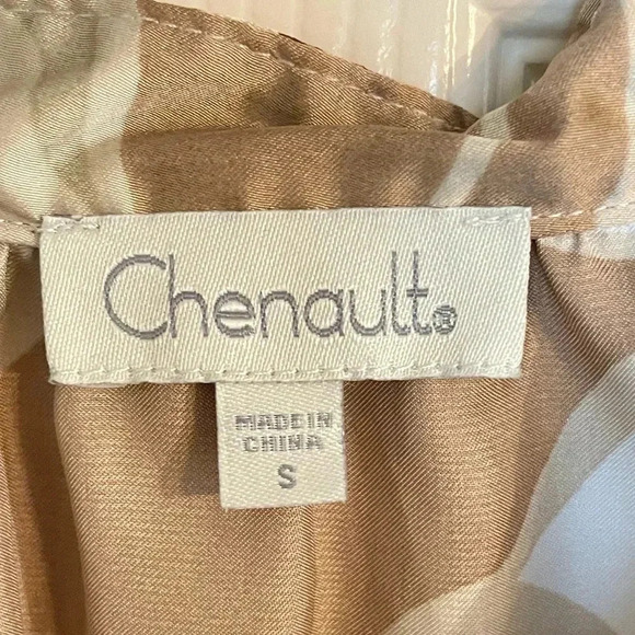 Chenault multi pattern color blouse. Size Small - Picture 3 of 5